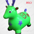 Kids ride inflatable toy horse jumping bouncer ball